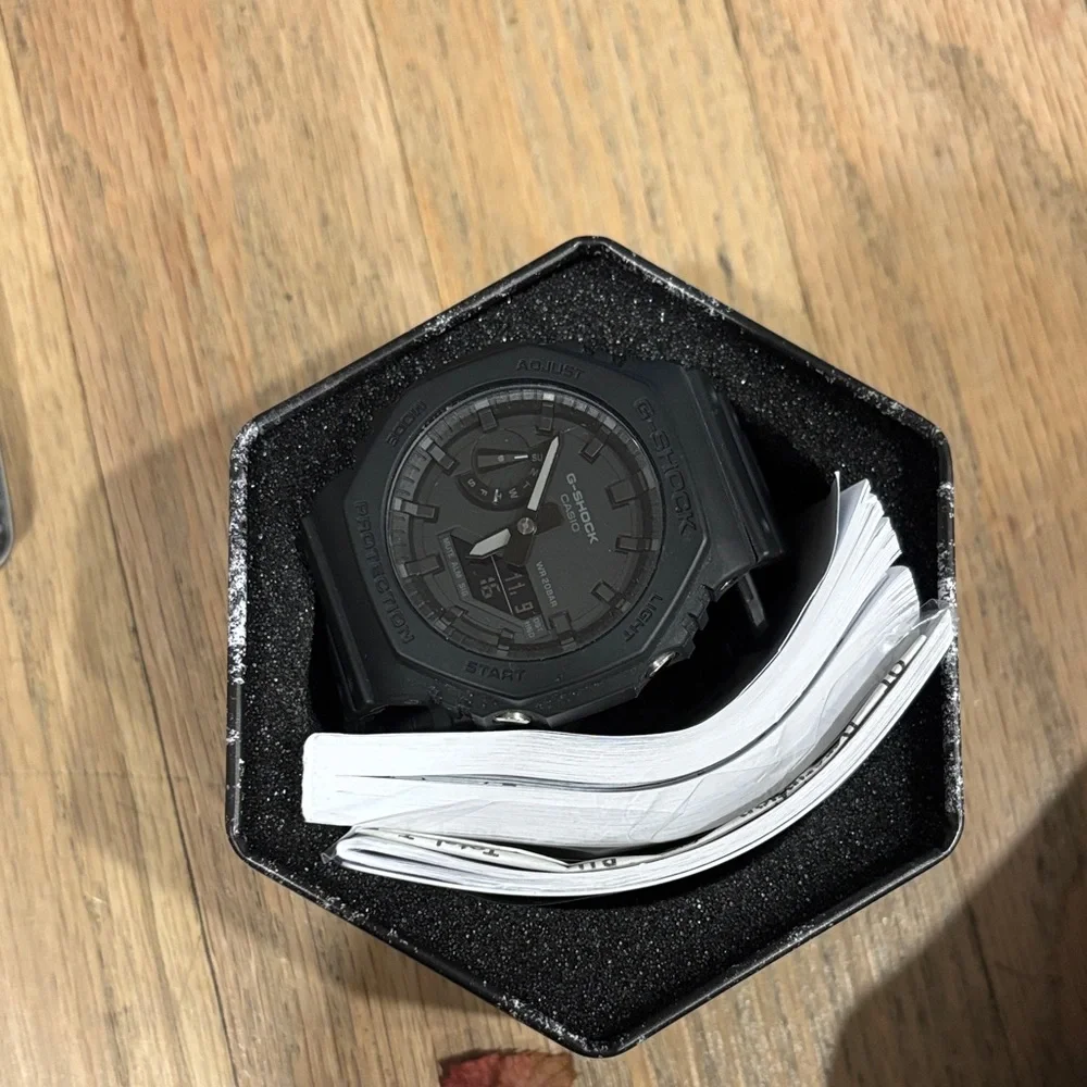 G-Shock Black and Red Watch Case